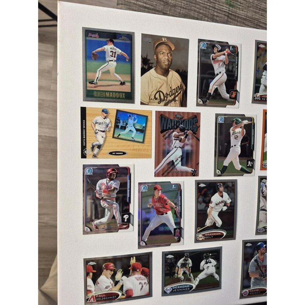 Lot of 16-18 Modern Baseball Cards - Maddux, Jackie Robinson, Goldschmidt,...